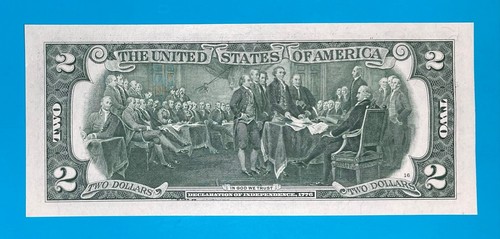 L 1862 2006 B : TRAILING YEAR 2006 $2 Two Dollar Bill Serial Number *UNC* - Picture 3 of 3