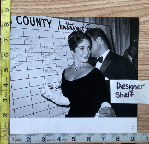 Elizabeth Taylor & Mike Todd 1957 Raintree County Premiere Book Photograph