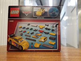 LEGO 9487 DISNEY CARS Jeff Gorvette Toyko World Grand Prix race fast YELLOW USA