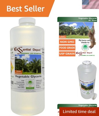 Pharmaceutical Grade Vegetable Oil - 32 oz Clear Palm Based Oil - Eco-Friendly