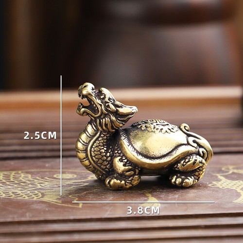 Antique Solid Bronze Tortoise Crane Decorations Antique Bronze Sculpture 2Pcs - Picture 3 of 9