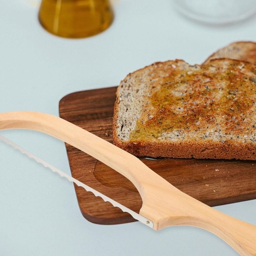 Serrated Knives Wooden Bread Knives Fiddle Bow Slicer Sourdough Bread - Picture 6 of 14