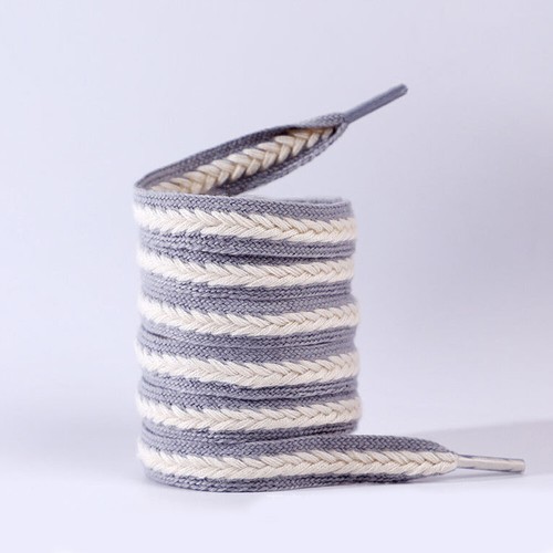 1.5CM Wide Flat Shoelaces 140cm Length Cotton Weave Shoe Laces Sneakers Rope ~ - Picture 20 of 38
