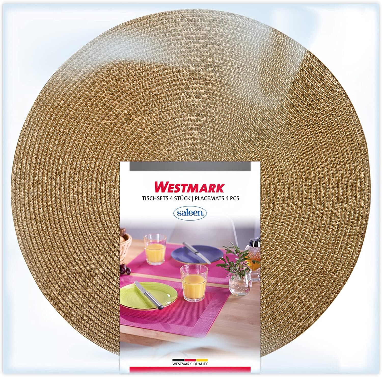 Thumbnail - Westmark Tischsets/platzsets, 4 Stück, Ø 38 Cm, Polypropylen,