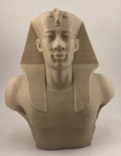 EGYPTIAN SCULPTURE AMASIS 8.6 INCH/225 MM, MUSEUM REPRODUCTION
