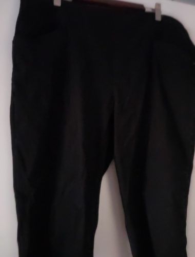 Lee Sculpting Slim Fit Mid Rise Stretch Black Capris Size XL