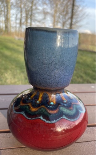 Oscar Ducci Keramik Vase San Marino Italien Mid Modern signiert vom Künstler selten - Bild 1 von 24