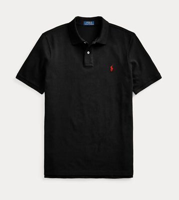 完売品　Polo Ralph Lauren 黒 スウェット S レザーパッチ Polo Ralph Lauren Relaxed Fit Logo Collared Sweatshirt