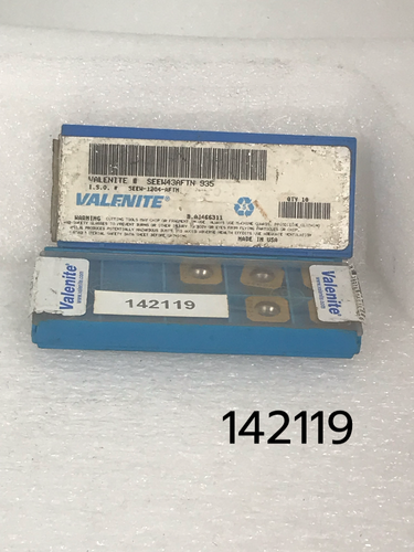 SEEW 43 AFTN Grade VC935 New Lot of 10 Valenite Tungsten Carbide Inserts - Picture 3 of 9