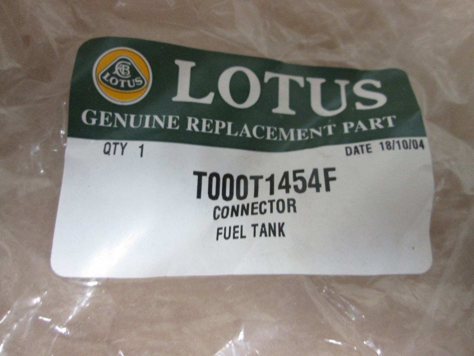 Lotus - Elise-  - Fuel Tank Connector  NEW #  T000T1454F