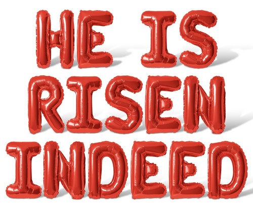 HE IS RISEN INDEED Letter Balloon Banner - Easter Sunday DIY Party Decorations - Picture 36 of 55