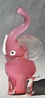 Vintage Murano Venetian Glass Italian Pink Casa del  Regalo BOrtoli Elephant