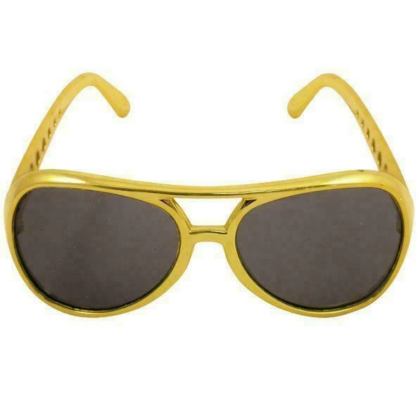 SOWEST Rock N Roll Sunglasses Retro Golden Rockstar 70s Fancy Dress Mens Stag Night