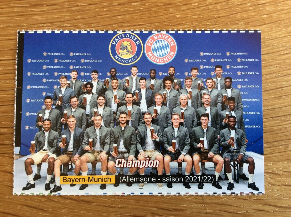 RARE 2021 CHAMPION Magazine Bayern Munich Team Neuer Muller Lewandowski Sane