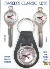 1969 Forward Look Chrysler White Gold Deluxe Classic Keys Set Dodge Plymouth 1969 Forward Look Chrysler White Gold Deluxe Classic Keys Set Dodge Plymouth