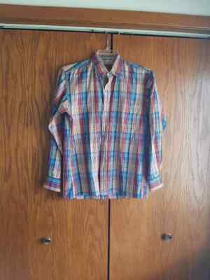 トップス 90s~ Yves saint laurent dress shirt Vintage Yves Saint Laurent Dress Shirt Long Sleeve MultiColor