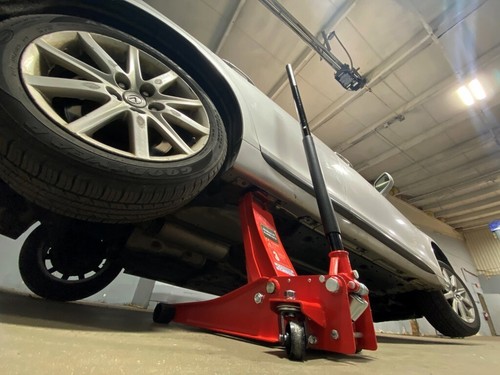 5Star 3 Ton Heavy Duty Steel Ultra Low Profile Floor Jack Quick Pump Lifting Car - Foto 10 di 12
