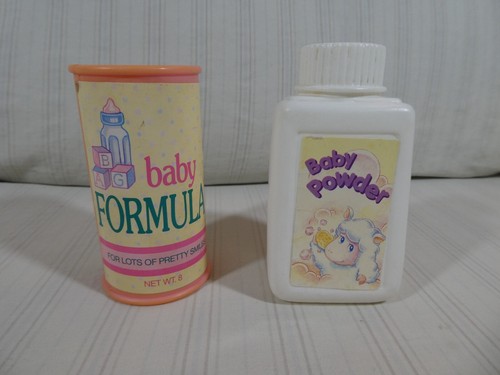 Accessori vintage Kenner "Baby Doll All Gone" formula bambino e polvere per bambini 1991 U1