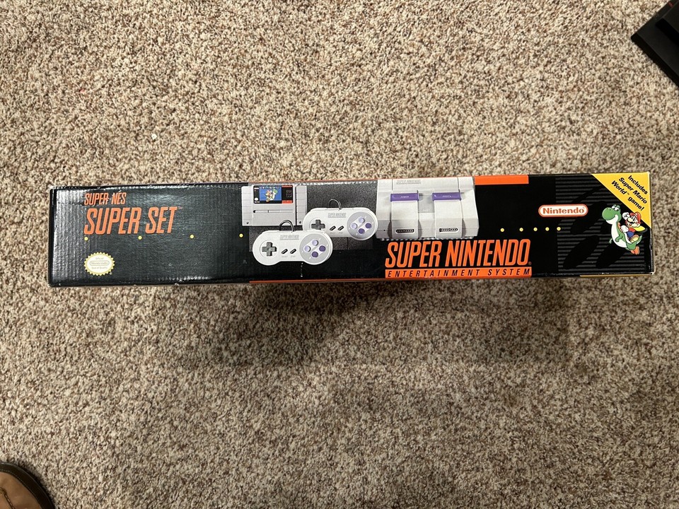 Original 1985 Nintendo Action Set Console and 1991 Nintendo Super NES ...