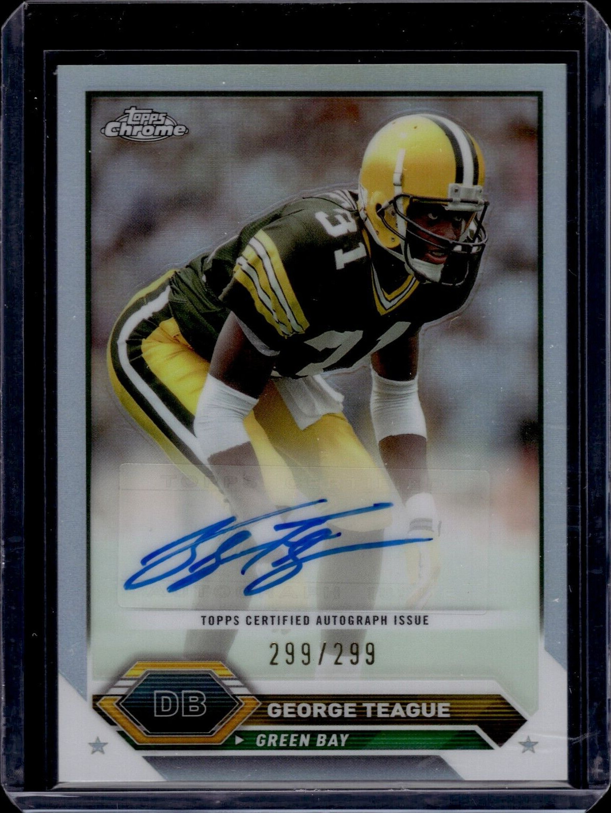 2023 Topps Composite Chrome Autographs Refractors George Teague 299/299