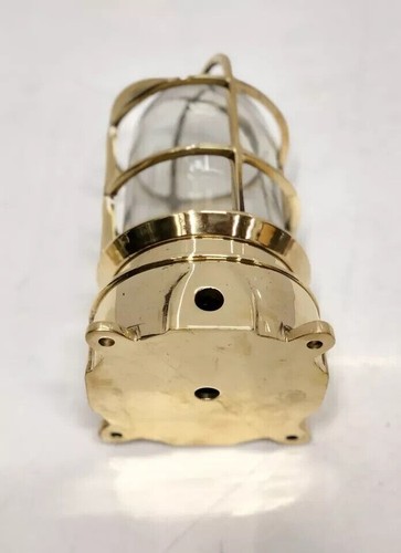 Außen Design Maritim Messing Schott Wandleuchte - Neu Anschlussdose - Bild 6 von 10