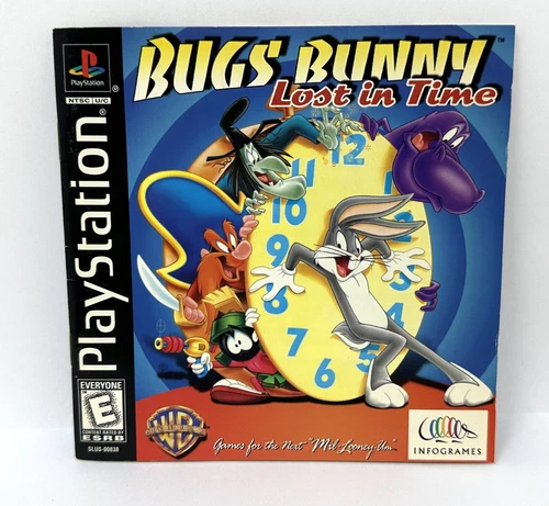 Manual ONLY - Bugs Bunny Lost in Time PS1 Playstation One