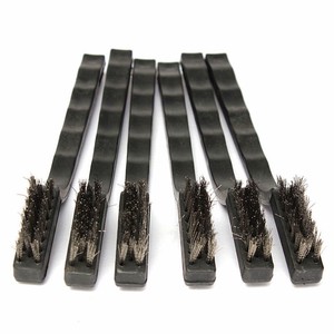 Steel Brush Set Small Cleaning Brushes Wire Rust Sparks Wheels Scrub 180mm