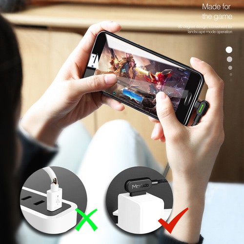 MCDODO Braided LED USBC Fast Charging Data Sync Cable for Samsung Android USB-C - Picture 3 of 9