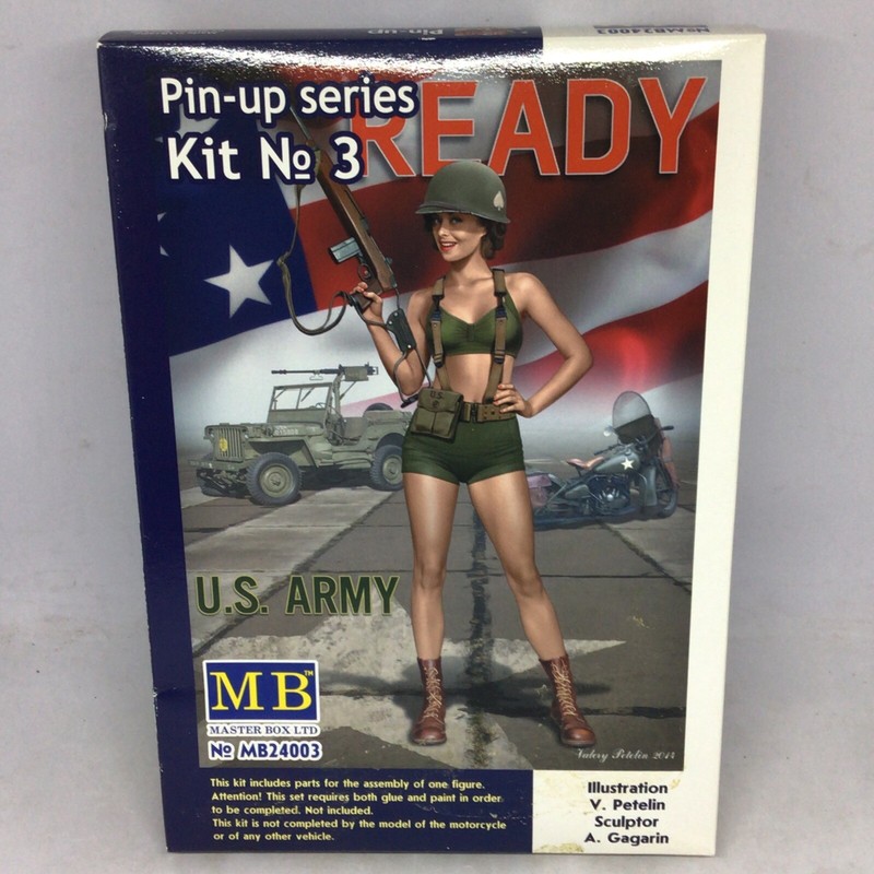 Master box 24003 - "Alice" U.S. Army - Pin-Up Series Kit #3 Model Kit NIB 1/24