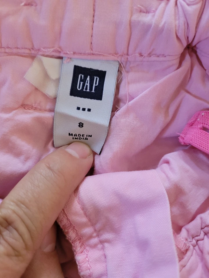 Юбка детская Gap с регулируемой талией розовая размер 8. Skort с большим количеством карманов - Изображение 2 из 4