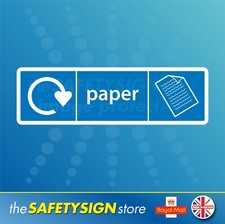 Recycling Bin Stickers General Waste Plastic Can food Cardboard Glass Recyclable