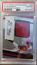 2019 Unparalleled Kyler Murray Autograph Rookie Jersey Auto RC PSA 10 POP 1 🔥
