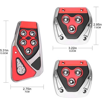 Unversal Non-Slp Automatc Gas Brake Foot Pedal Pad Cover Kts Car