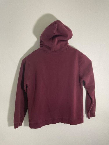 Snowbird Maroon Hoodie With Red & White Snowflake Graphic Print - Picture 3 of 3