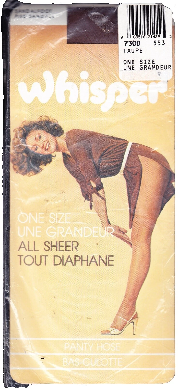 Brown 1980s Vintage Pantimedias y medias para Mujeres