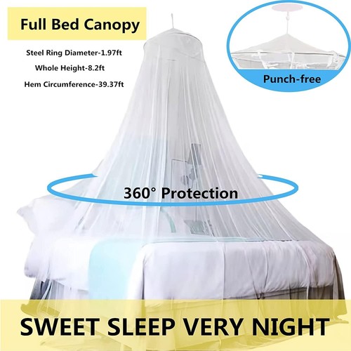 Mosquito Net Bed Canopy for Girls Room Decor Insect Protection Hanging Tent for - Picture 4 of 41