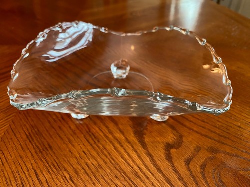 Fostoria Glass Dish 3 Footed Tricorn Century Candy Nuts Serving 7" vintage - Picture 3 of 4
