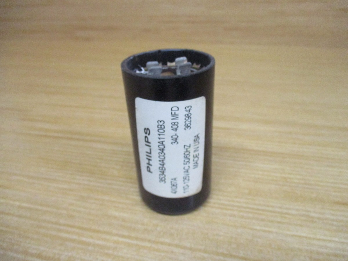 Philips 3534B4A0340A110B3 Capacitor 340-408MFD | eBay Philips 3534B4A0340A110B3 Capacitor 340-408MFD | eBay