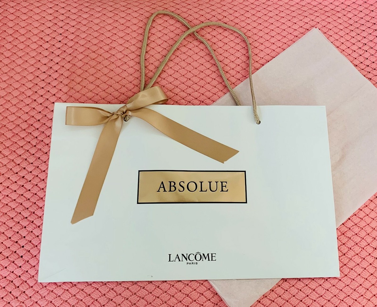 LANCOME Paris ABSOLUE Large Store SHOPPING Paper BAG w/GIFT Wrap