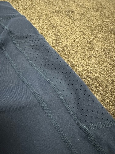 Rockwear Ladies Navy Leggings with Side Pockets - Size 10 - Picture 6 of 7