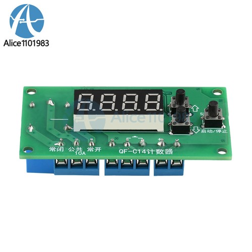 DC 12V 24V 4-digit Digital Counter Module Time Control Board With Relay Output - Picture 14 of 22