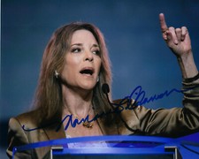 MARIANNE WILLIAMSON 2020 DEMOCRATIC CANDIDATE SIGNED 8x10 PHOTO B w/COA PROOF