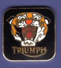 NOS NEW OLD STOCK TRIUMPH HAT PIN LAPEL PIN TIE TAC BADGE HARD ENAMEL#2219