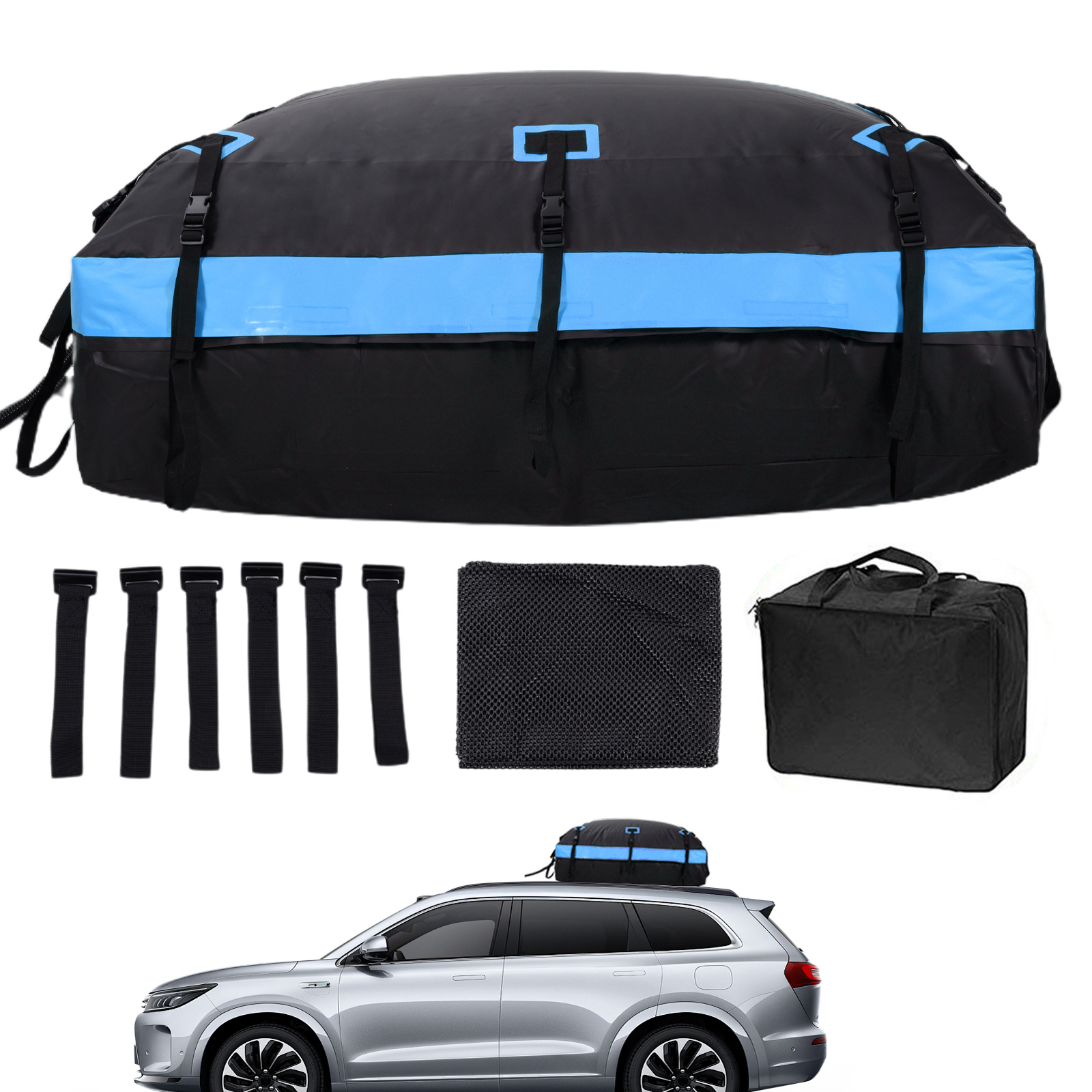 UniversalRoof Top Cargo Carrier Rooftop Waterproof Bag Travel Luggage Storage
