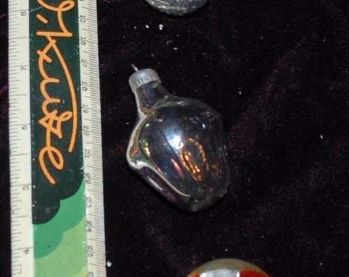 022 Vintage Soviet Russian Christmas Glass Decor Silvery Pentagone 1960s-1970s - 第 1/1 張圖片