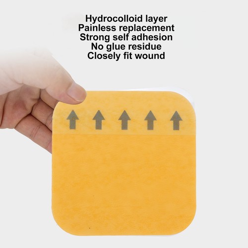 Hydrokolloid-Verband Atmungsaktiv Tragbar Selbstklebend 5 Stück Wundauflage HUI - Bild 5 von 7