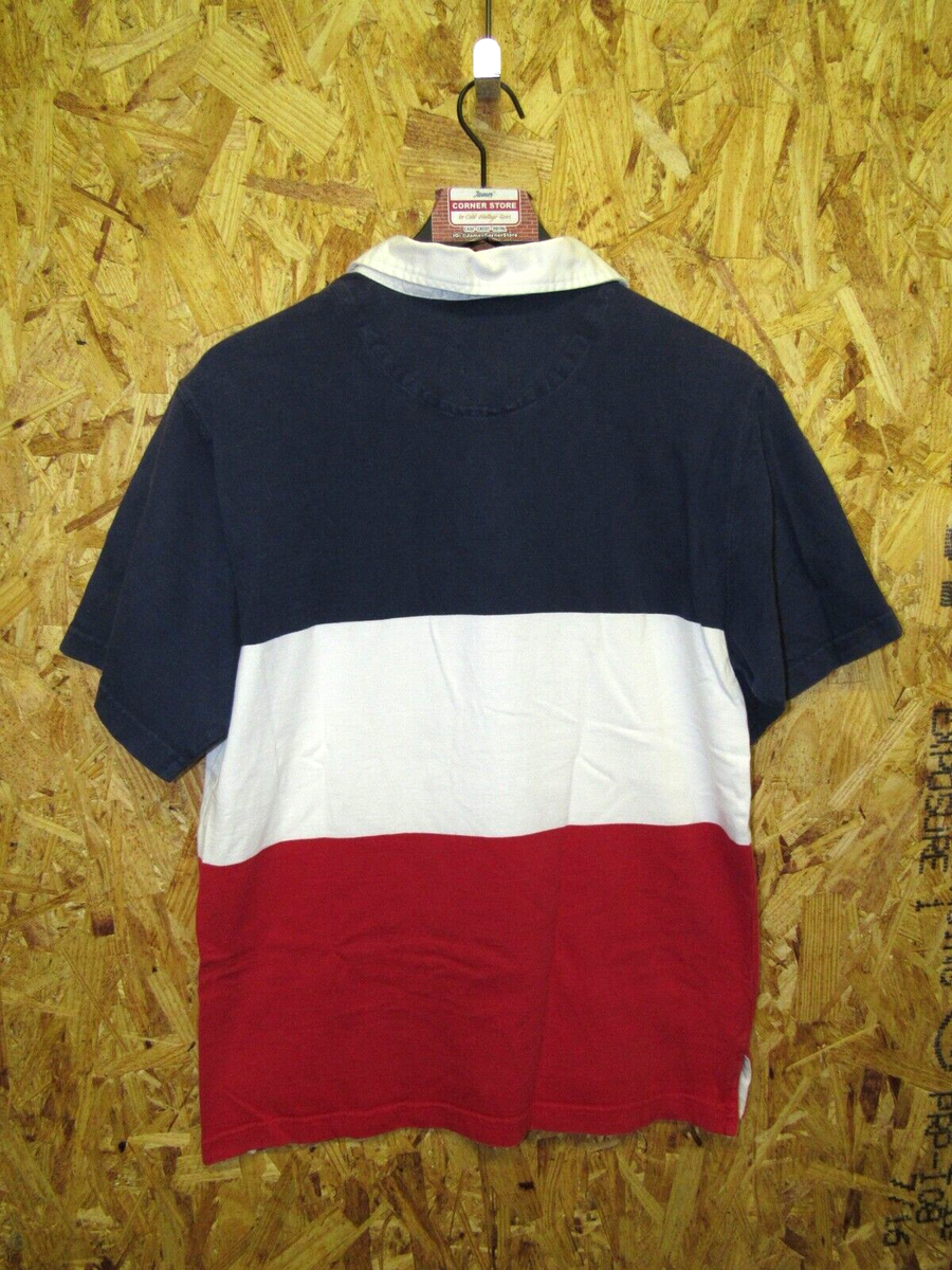 Vintage Polo Ralph Lauren Color Block Polo Shirt Red White Vintage Polo Ralph Lauren Color Block Polo Shirt Red White