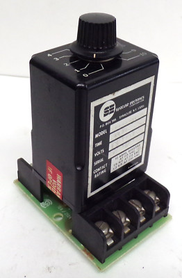 SYRACUSE ELECTRONICS 5 SEC TIMER RELAY TER00303 8 PIN 115VAC W/BASE 620-0049