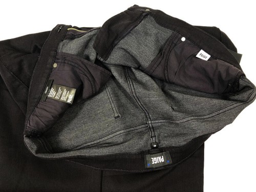 NUEVO CON ETIQUETAS PAIGE Hombres Denim Croft Ajustado Pierna Ajustada Jeans Talla 40 Negro Profundo Violeta $199 - Imagen 10 de 12