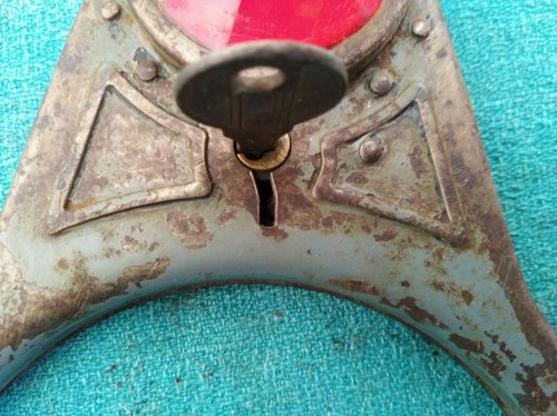 lucchetto fermaraggi bici epoca gemma vetro Bianchi extraserie - Foto 8 di 8